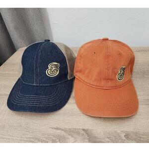 Panera Bread Denim Mesh Trucker Orange Adjustable Hat Cap Restaurant Employee